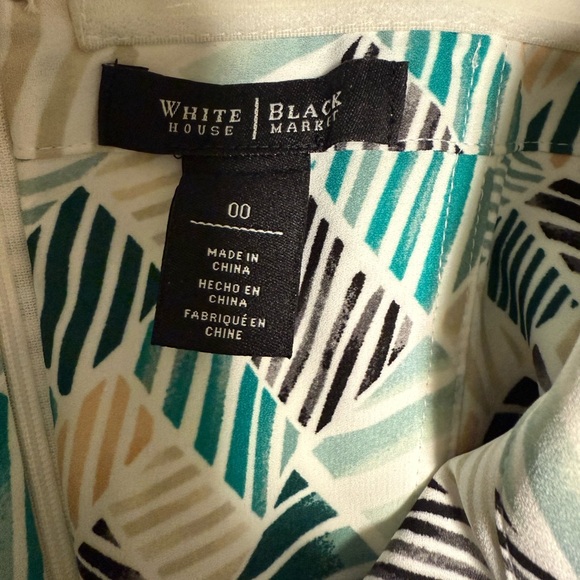 White House Black Market Green Strapless High Low Sundress - Picture 4 of 4